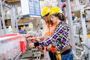 women working in a factory