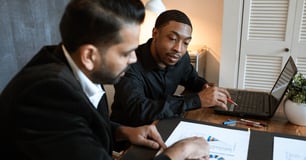 Manager speaks with employee about work performance.
