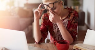 stressed remote worker